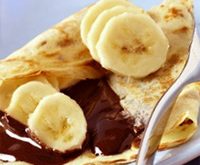 Recette de crêpes bananes-chocolat