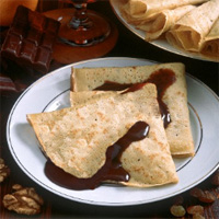 Recette de crêpes chocolat-noix de coco